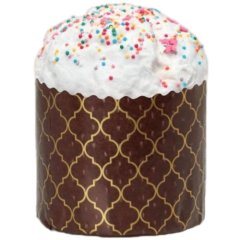 Форма для кулича "Коричневая" D110 H85 10 шт pmk11085sKPL