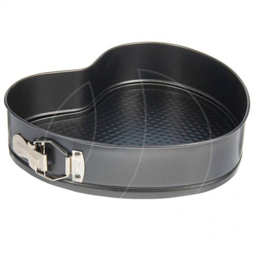 Форма металлическая для выпечки разъёмная с антипригарным покрытием Сердце 20 см Хит-6