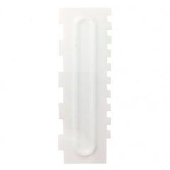 Шпатель пластиковый с зубчиками 22 см И-15