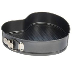 Форма металлическая для выпечки разъёмная с антипригарным покрытием Сердце 20 см Хит-6