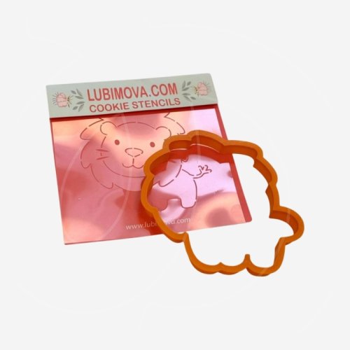 Вырубка пластиковая и трафарет LUBIMOVA "Львёнок" LC-00004382	