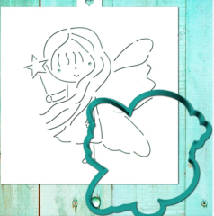 Вырубка пластиковая и трафарет LUBIMOVA "Фея" LC-00006902	