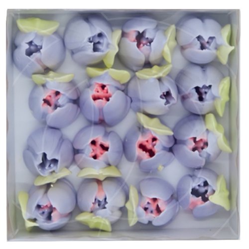 Украшение кондитерское сахарное безе "Тюльпаны фиолетовые" 60 г ТК005