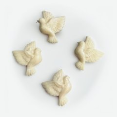 Фигурка из шоколадной глазури "Голуби" 4 шт ГФ8М2514011, ГФ8М2514011