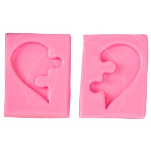 Молд силиконовый "Сердце-мозайка" 7059246