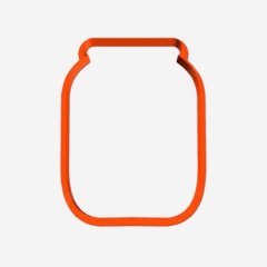 Вырубка пластиковая LUBIMOVA "Банка" 