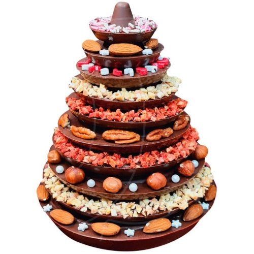 Молд силиконовый 3D "Ёлка-пирамида" 14 см 03202