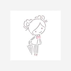 Трафарет кулинарный LUBIMOVA "Девочка с зонтиком" LC-00008329	