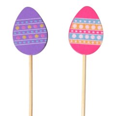 Шпажки деревянные "Пасхальные яйца" 12 см 25 шт 9270893