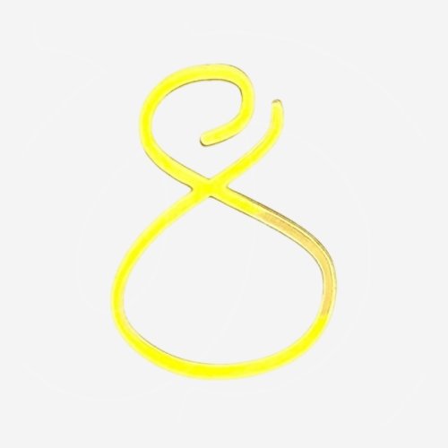 Топпер декоративный акриловый "8 марта" Золото 3х4 см 