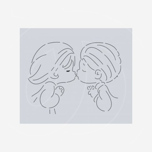 Трафарет кулинарный LUBIMOVA "Мальчик и девочка" LC-00010773	