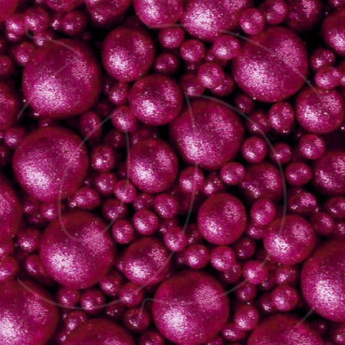 Посыпка кондитерская из дутого риса жемчуг блестящий "Розовый микс" 50 г 705