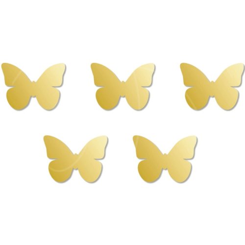 Набор топперов декоративных акриловых "Бабочки" 2,5х1,8 см 5 шт НМТ/5