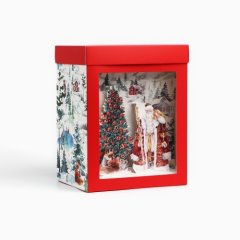 Коробка для сладостей "Новый год 3D" 18х23х14 см 10354009