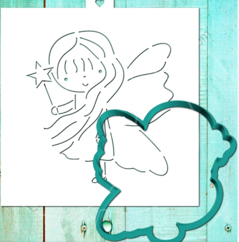 Вырубка пластиковая и трафарет LUBIMOVA "Фея" LC-00006902	