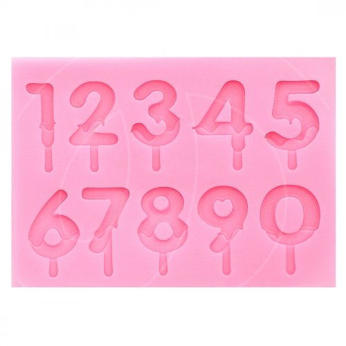 Молд силиконовый "Цифры - топперы" 3976029